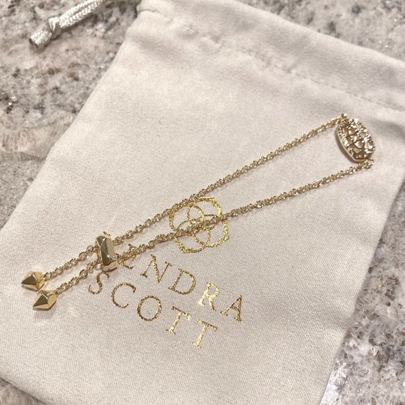 New Kendra Scott Elaina Gold Ivory Pearl Bracelet - Picture 2 of 6